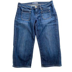 HUDSON Dark Blue Denim Capris Size 31